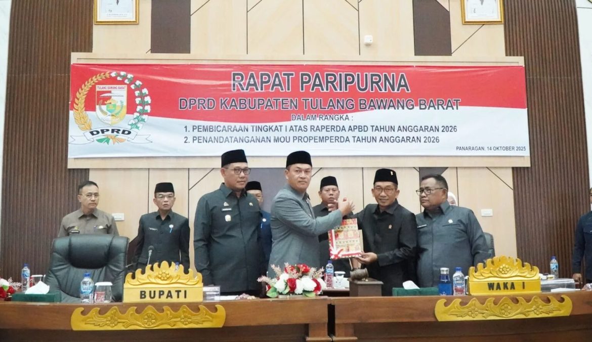 DPRD Kab. Tubaba Gelar Paripurna Raperda APBD 2026